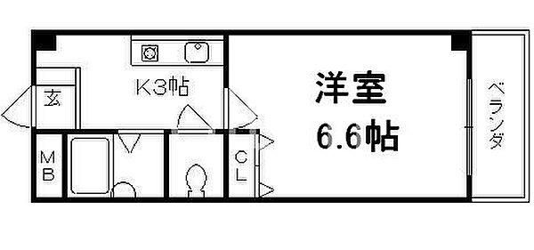 コンフォート桃山 ｜京都府京都市伏見区南部町(賃貸マンション1K・3階・19.19㎡)の写真 その2