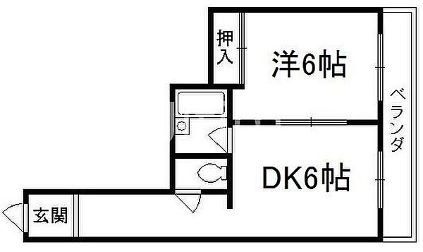 醍醐アーバン ｜京都府京都市伏見区石田大受町(賃貸マンション1DK・5階・29.00㎡)の写真 その2