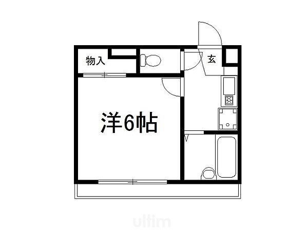 レオパレス藤ノ森 ｜京都府京都市伏見区深草直違橋南１丁目(賃貸アパート1K・2階・18.48㎡)の写真 その2