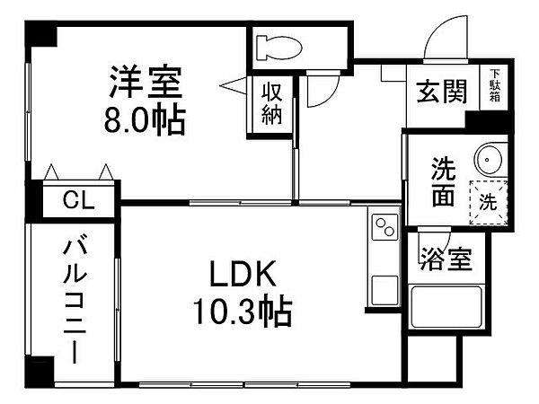 武三ビルディング ｜京都府京都市伏見区観音寺町(賃貸マンション1LDK・2階・45.88㎡)の写真 その2