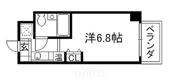 プラネシア京都 ｜京都府京都市下京区妙伝寺町(賃貸マンション1K・4階・17.10㎡)の写真 その2