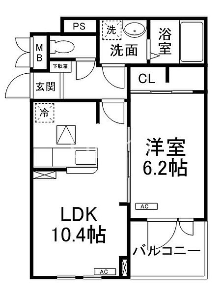 heal　court　K．N． ｜京都府京都市南区吉祥院西浦町(賃貸アパート1LDK・1階・40.14㎡)の写真 その2