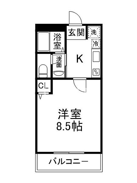 セレーノ御前蛸薬師 ｜京都府京都市中京区壬生東大竹町(賃貸マンション1K・4階・23.02㎡)の写真 その2