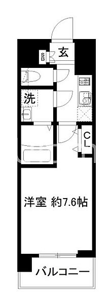 クリスタルグランツ京都西大路 ｜京都府京都市南区吉祥院御池町(賃貸マンション1K・5階・24.60㎡)の写真 その2