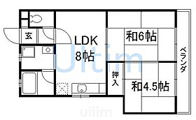 リバーサイド花水樹  ｜ 京都府京都市伏見区過書町（賃貸マンション2LDK・2階・38.00㎡） その2