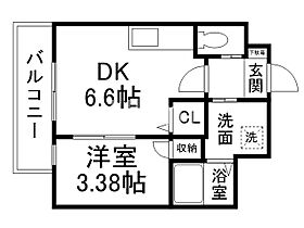 st.Residence深草  ｜ 京都府京都市伏見区深草上横縄町（賃貸アパート1DK・2階・25.66㎡） その2