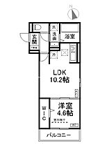 D-ROOM深草小久保町B  ｜ 京都府京都市伏見区深草小久保町（賃貸アパート1LDK・1階・37.74㎡） その2