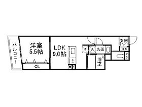 パウゼ伏見Sta.  ｜ 京都府京都市伏見区深草紺屋町（賃貸マンション1LDK・1階・35.78㎡） その2