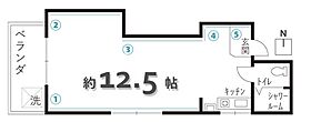 ハチセ若宮ハイツ  ｜ 京都府京都市下京区四本松町（賃貸マンション1R・2階・25.80㎡） その2