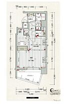 ライジングコート京都西院フロンティア  ｜ 京都府京都市右京区西院中水町（賃貸マンション1DK・8階・33.55㎡） その2