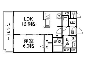 KCCフラット西京極  ｜ 京都府京都市右京区西京極南大入町（賃貸マンション1LDK・3階・45.18㎡） その2