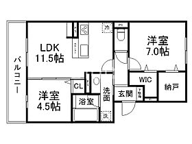 ティグリス  ｜ 京都府京都市右京区嵯峨大覚寺門前堂ノ前町（賃貸アパート2LDK・1階・58.00㎡） その2