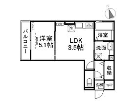 ルーチェ嵯峨  ｜ 京都府京都市右京区嵯峨蜻蛉尻町（賃貸アパート1LDK・2階・36.03㎡） その2