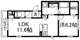 カノープス醍醐  ｜ 京都府京都市伏見区石田大受町（賃貸アパート1LDK・1階・44.62㎡） その2