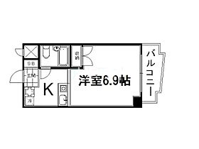 RESID787  ｜ 京都府京都市南区唐橋川久保町（賃貸マンション1K・5階・19.10㎡） その2