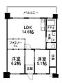 京都市醍醐中市営住宅1号棟8階8.2万円