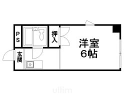メゾンブランシュ 1Kの間取図画像