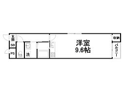 ラパン四条大宮 ワンルームの間取図画像