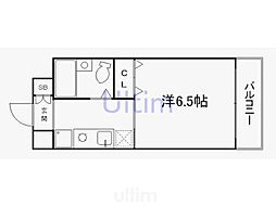 セントエミリオン下鳥羽 1Kの間取図画像