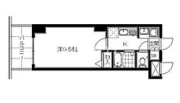 京都ステーションコート 1Kの間取図画像