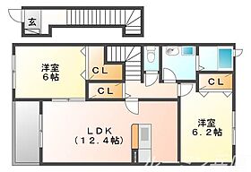 パティオソーレ 202 ｜ 兵庫県西脇市高田井町439-2（賃貸アパート2LDK・2階・61.74㎡） その2