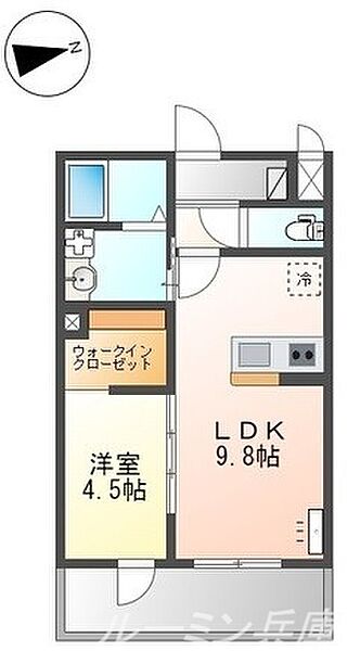 仮　小野市天神町新築アパート 205｜兵庫県小野市天神町(賃貸アパート1LDK・2階・36.00㎡)の写真 その2