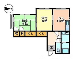 オークハイツ本町 102 ｜ 兵庫県小野市本町1丁目78-2（賃貸マンション2DK・2階・45.00㎡） その2