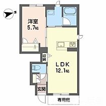 シャーメゾンコタニ 110 ｜ 兵庫県加西市中野町1494-112（賃貸アパート1LDK・1階・41.57㎡） その2