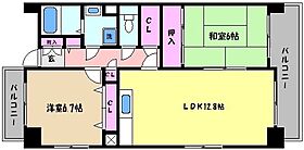 兵庫県神戸市東灘区御影２丁目（賃貸マンション2LDK・1階・61.23㎡） その2