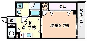 兵庫県神戸市東灘区魚崎西町３丁目（賃貸マンション1DK・4階・27.75㎡） その2