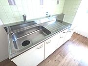 2口コンロ設置可のキッチン