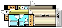 エイト御影 1Kの間取図画像