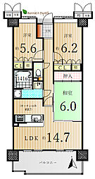 間取図画像 3LDK