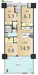 間取図画像 3LDK