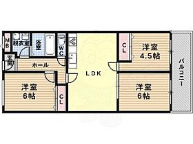 新栄プロパティー峰塚  ｜ 大阪府羽曳野市はびきの２丁目（賃貸マンション3LDK・2階・59.00㎡） その2