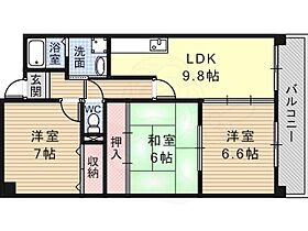 ウエストインヒルズ  ｜ 大阪府富田林市大字新堂（賃貸マンション3LDK・3階・65.34㎡） その2