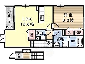 La Foresta3  ｜ 大阪府羽曳野市高鷲２丁目（賃貸アパート1LDK・2階・50.14㎡） その2