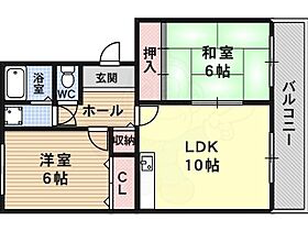 佐々木マンション  ｜ 大阪府羽曳野市白鳥３丁目（賃貸マンション2LDK・1階・52.00㎡） その2