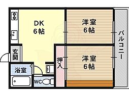 第二塩野マンション 3階/-