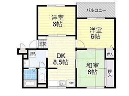 ニューリバーサイド八尾南B棟 3階/-