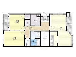 間取図画像 2SLDK