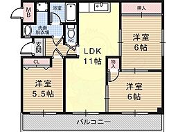 ADDTO 3LDKの間取図画像
