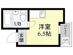 プレアール古市駅前 ワンルームの間取図画像
