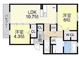 ソレイユ八尾 3階/-