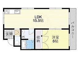 羽曳野ローズマンション 2階