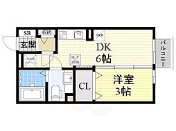 サンクレール志紀 2階