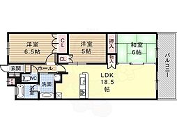 ライオンズ柏原駅前クラウンスクエア 6階