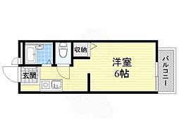 グレース ワンルームの間取図画像