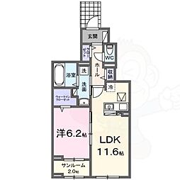 スペチアーレトレ 1LDKの間取図画像