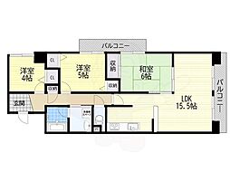 ファミール松原ステーションコート 3LDKの間取図画像